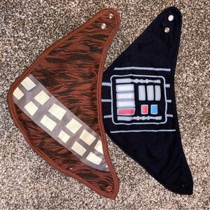 Star Wars Kids Bib Set - Brown and Black